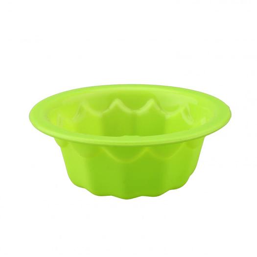 silicone round cake mould with  flower