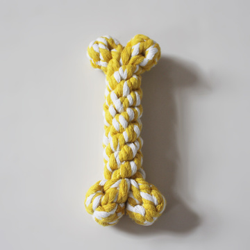 Cotton Dog Rope Biting Squeak Toy Chew Ball