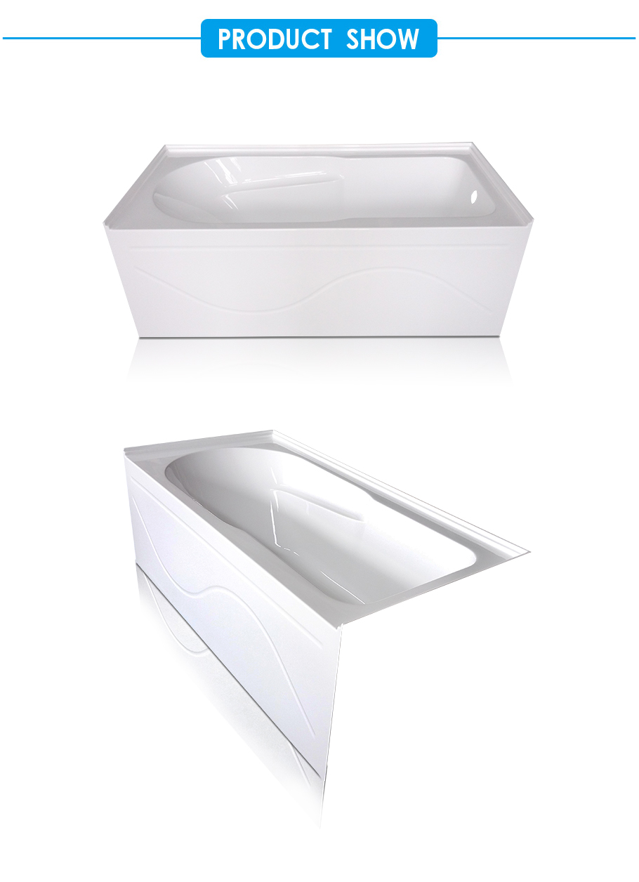 Elegance Skirted Bathtub with Double Tiling Flange