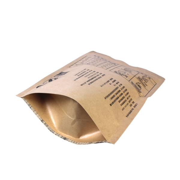 Foil Zipper Stand-up Kraft Pouch for Rice