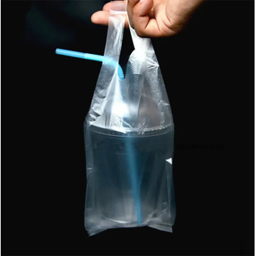 Plastic Clear T-Shirt Retail Drinks Bags