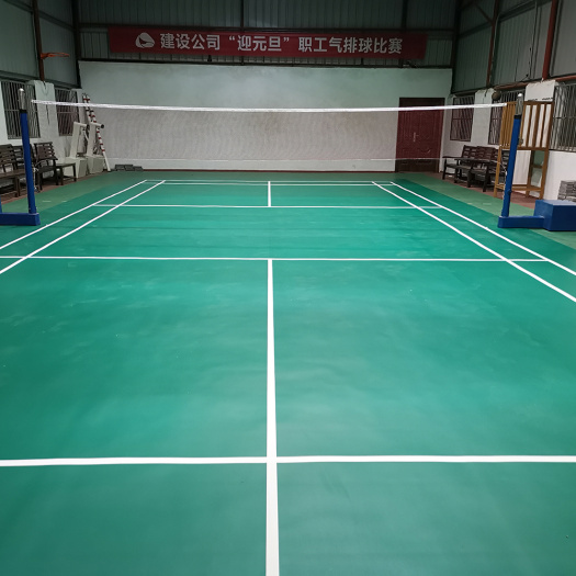 indoor PVC green Badminton court mat