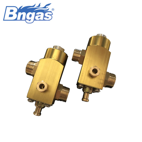 Non-adjustable large flow valve brass safety valve