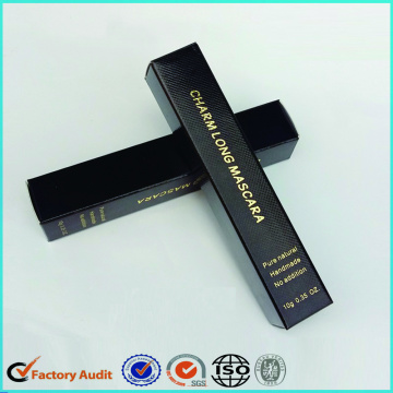 Hot Sale Glossy Blak Paper Eyeliner Box