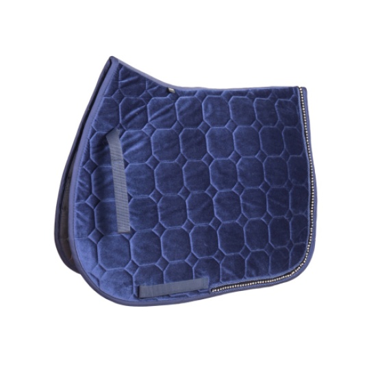 High Quality Quilted Velour Saddle Pad with Cord