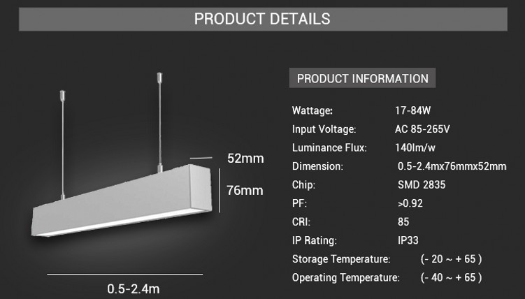 LED Linear Trunking Light