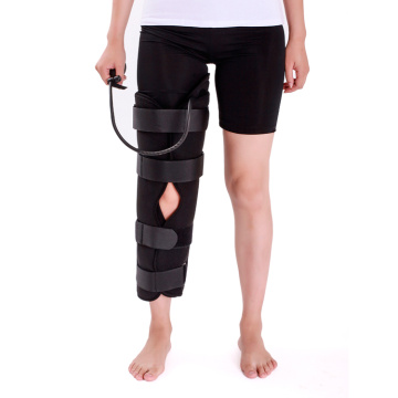 Adjustable cold therapy compression knee brace
