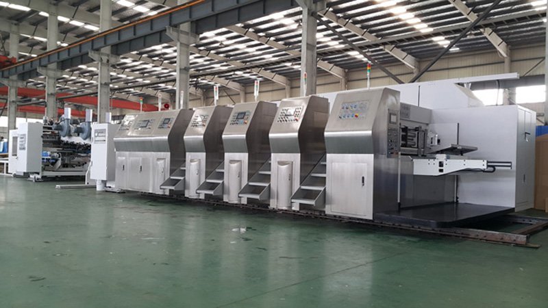 ZXKM2000 HIGH SPEED AUTOMATIC PRINTING  SLOTTING WITH DIE CUTTING CARTON GLUING PRODUCTION LINE