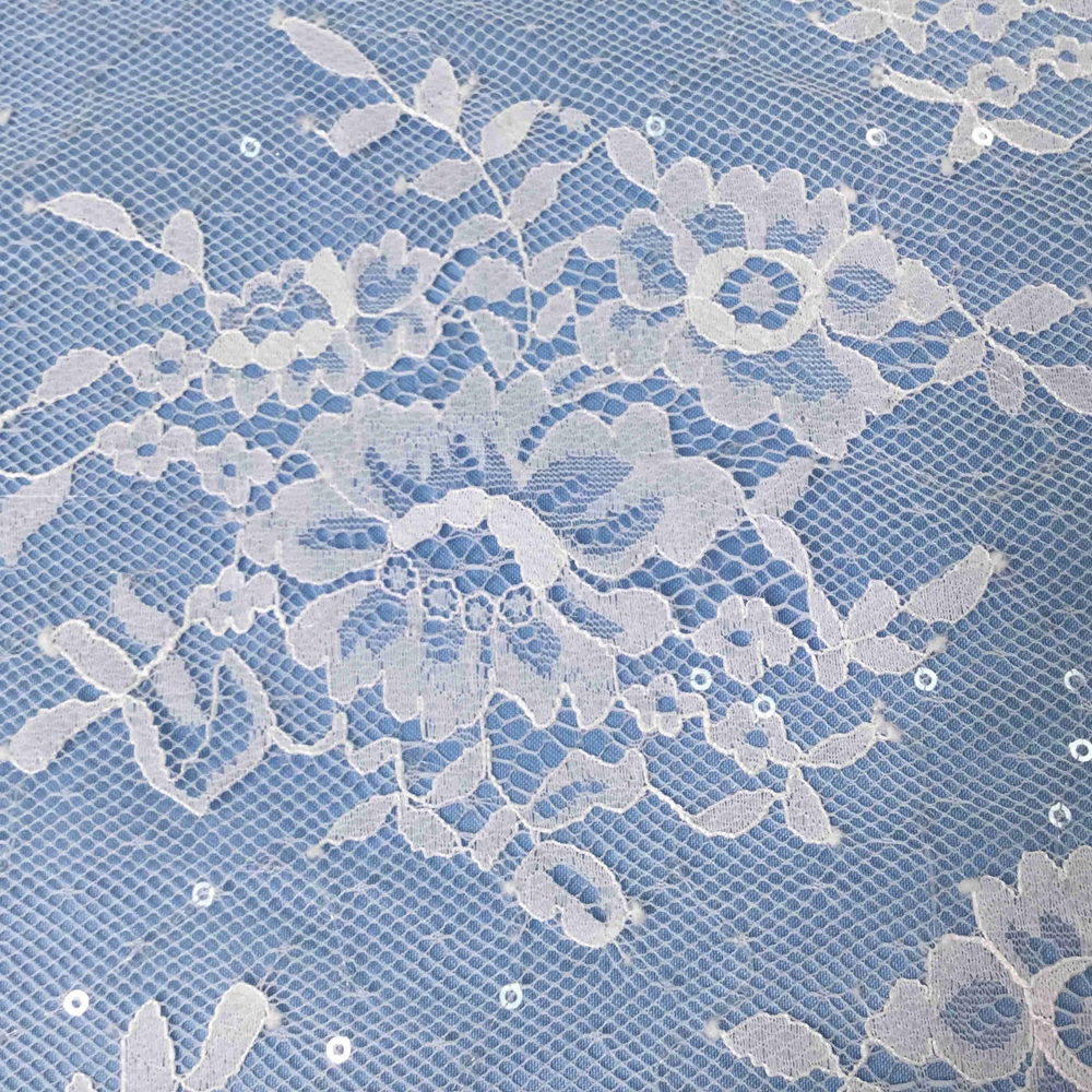 Chantilly Tulle Lace Fabric