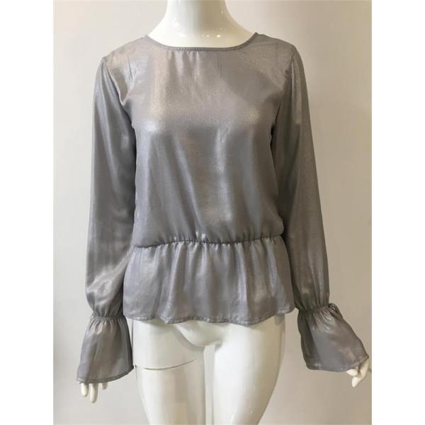 Lady's Silver Pressed Blouse