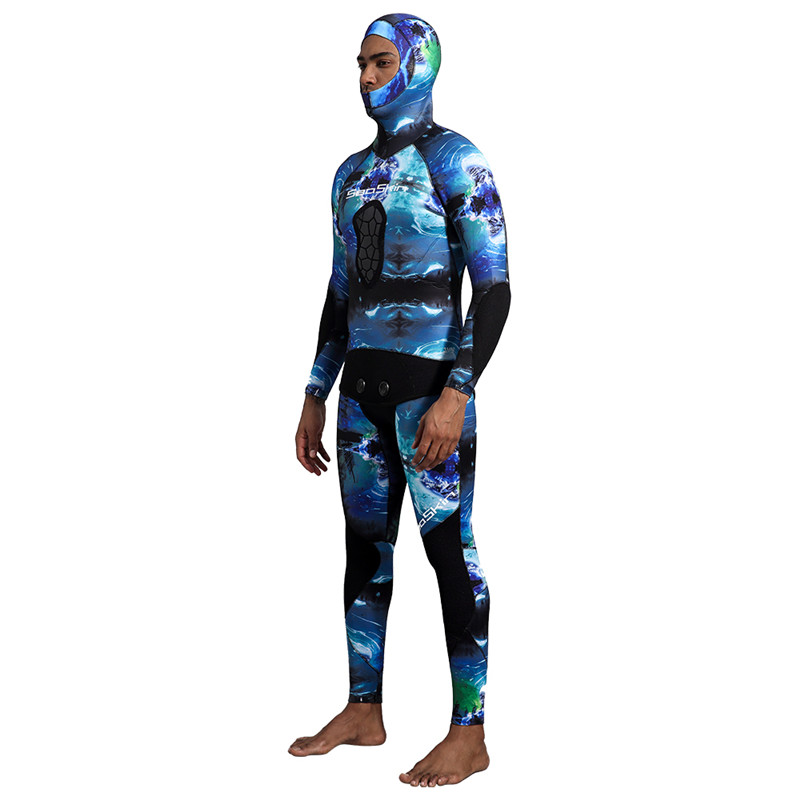 Seaskin Two Pieces Camo Wetsuit