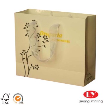 Custom design handle shopping gift paper bag