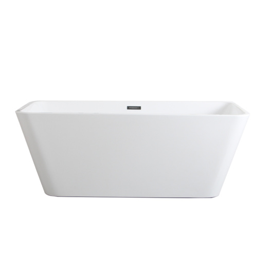 Modern Deep Soaking Freestanding BathTub in White