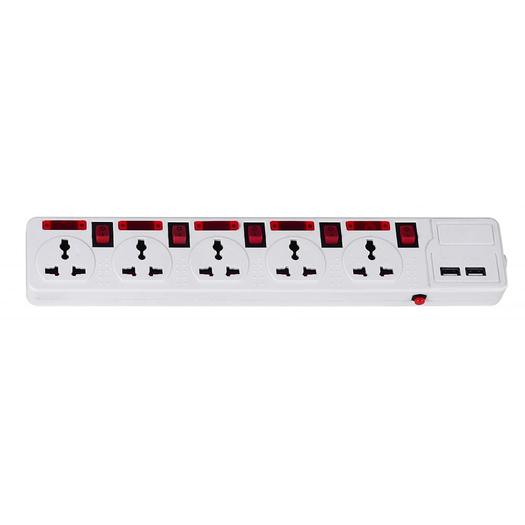 5 individual power control power strip with USB