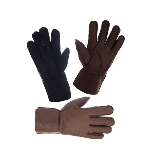 Genuine sheepskin ladies winter gloves