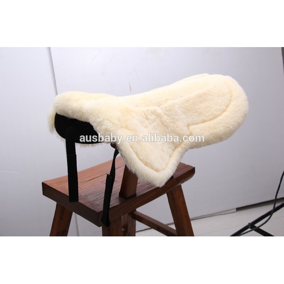 Lambskin saddle half pad