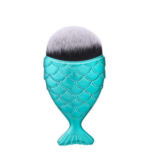 Mermaid Silicone Glitter Makeup Brush Set