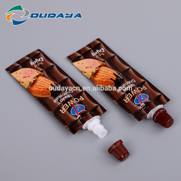 Beverage Package 8.2mm Spout Liquid Chocolate Pouch