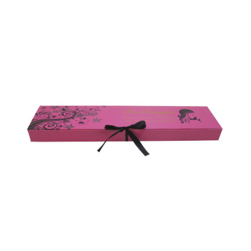 Custom pink hair packaging box design