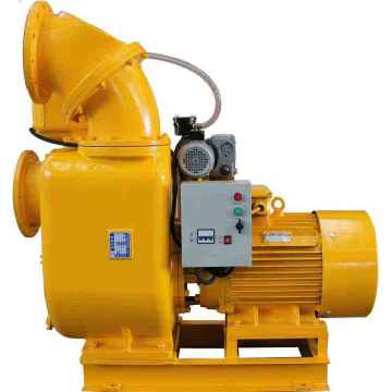 Powerful self-priming pump with vacuum assist system