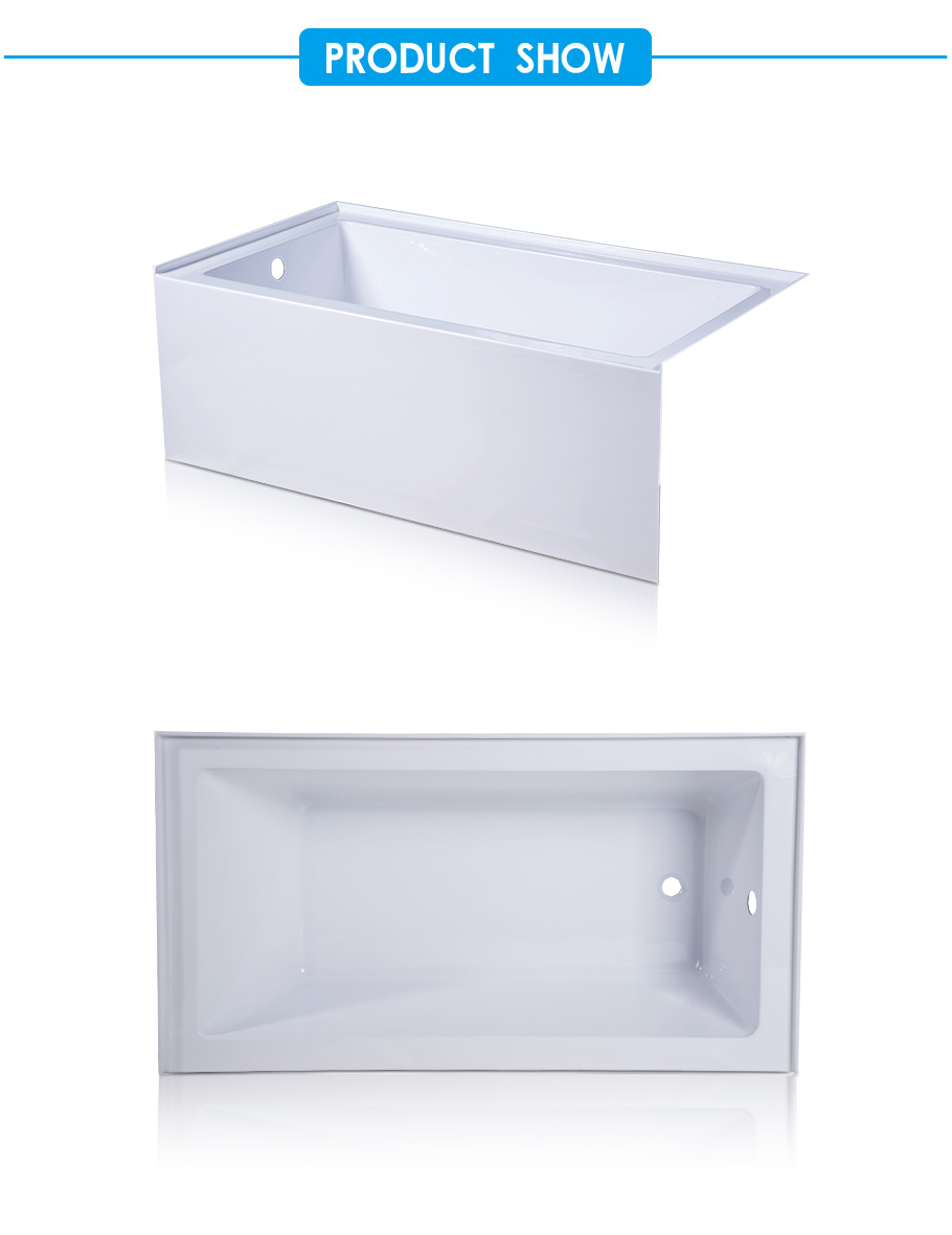 Submerge 60 Inch x 32 Inch Alcove Bath with Integral Flange