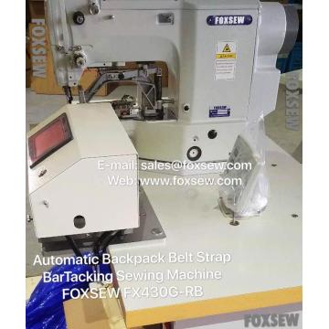 Automatic Backpack Belt Strap BarTacking Sewing Machine