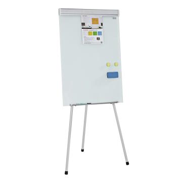 Office tempered glass magnetic white board with stand