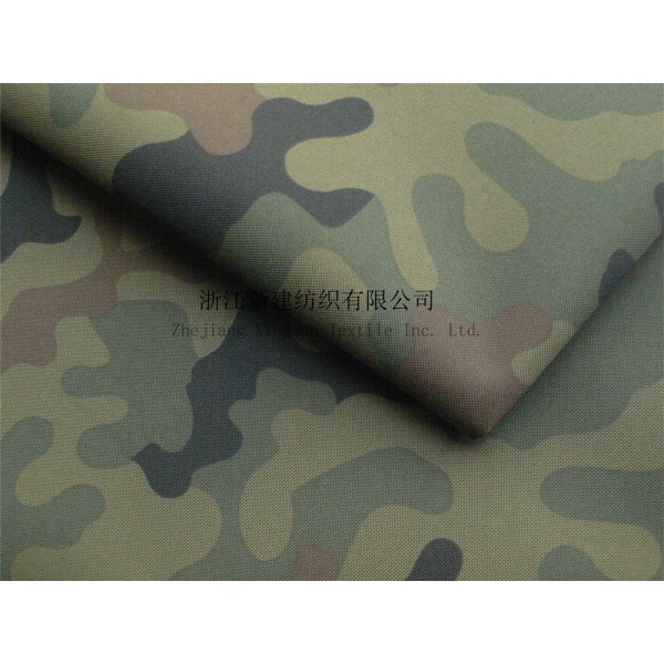 300D Polyester Camouflage Fabric with PU Coating
