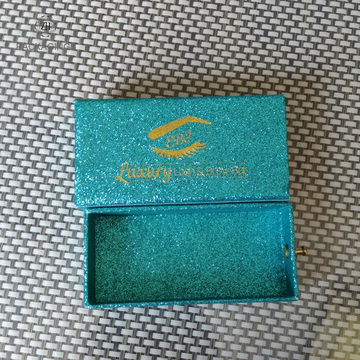 Glitter cardboard eyelash packaging box