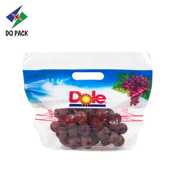 Fruit vent plastic bag with ziplock