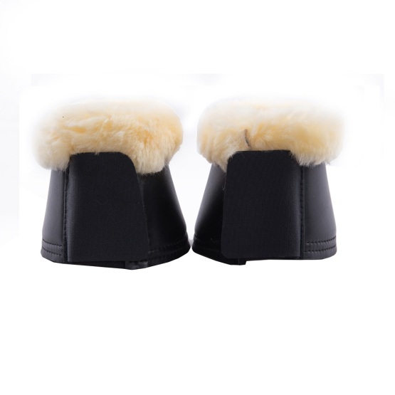 Synthetic Leather Sheepskin Bell Boots