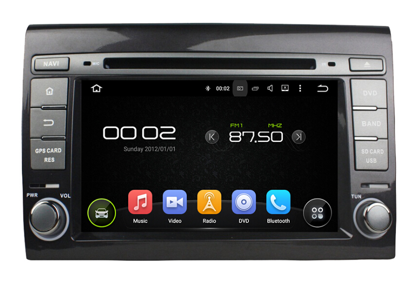 Fiat Bravo Car Audio Android 7.1.1 system