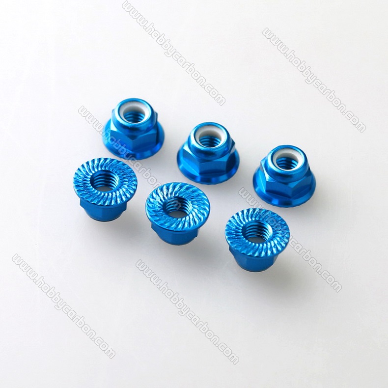 anodized serrated flange nuts