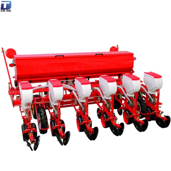 Agricultural 6 rows vacuum disc seeder with fertilizer