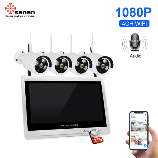 4CH Wireless Security Camera System