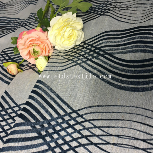 TYPICAL SPECIAL YARN DYED LINEN LOOKING JACQUARD CURTAIN