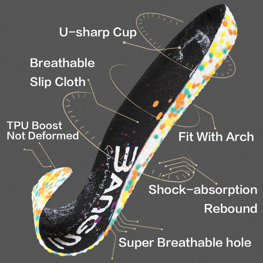 Light shock absorbing sports running shoe insole