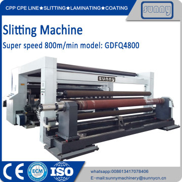 High quality plastic film paper slitting machine