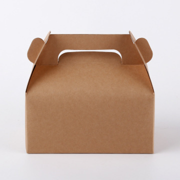 Craft paper box cake box with handle