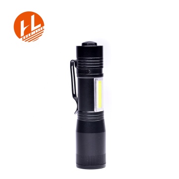 Multi-function Portable COB Torch Flashlight  with Clip