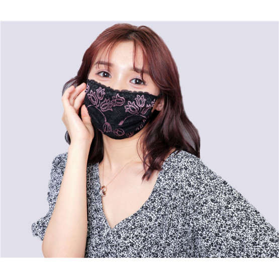 French lace imitation silk mask