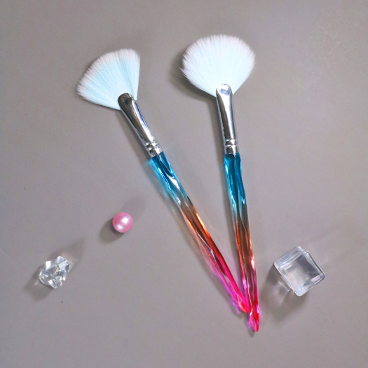 glitter Crystal Handle Fan Makeup brushes Set morphe sigma