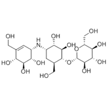 D-Chiro-Inositol,1,5,6-trideoxy-4-O-b-D-glucopyranosyl-5-(hydroxymethyl)-1-[[(1S,4R,5S,6S)-4,5,6-trihydroxy-3-(hydroxymethyl)-2-cyclohexen-1-yl]amino]- CAS 37248-47-8