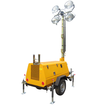 Small Portable Diesel Generator Emergency Lighting Tower