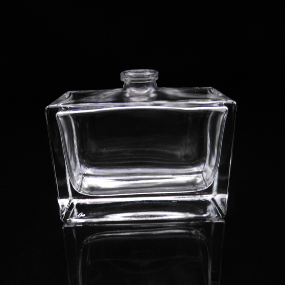 50ml clear square glass perfume bottle for cosmetic