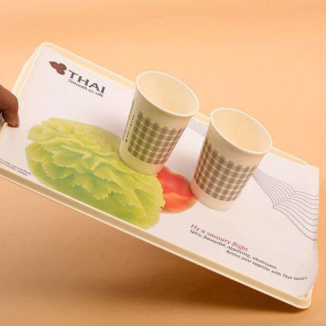 airline table mat paper