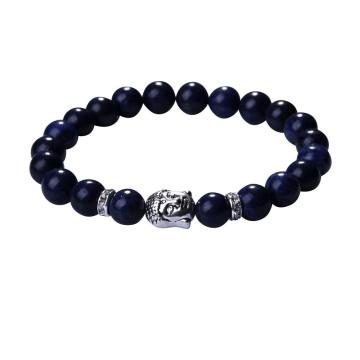 Lapis Lazuli 8MM Gemstone Buddhism Prayer Beads Bracelets