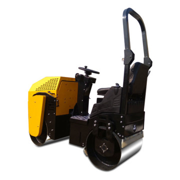 Ride-on type double drum mini portable road roller