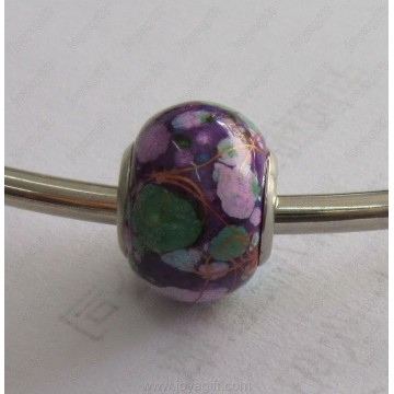Purple Pandora Hematite Beads