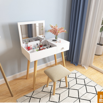 Mini  hidden storage dressing table with stool